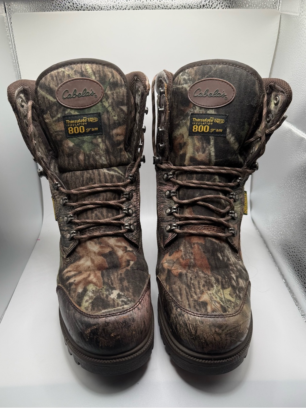 Cabela's Brown Camouflage Thinsulate 800g Hunting Boots 10W